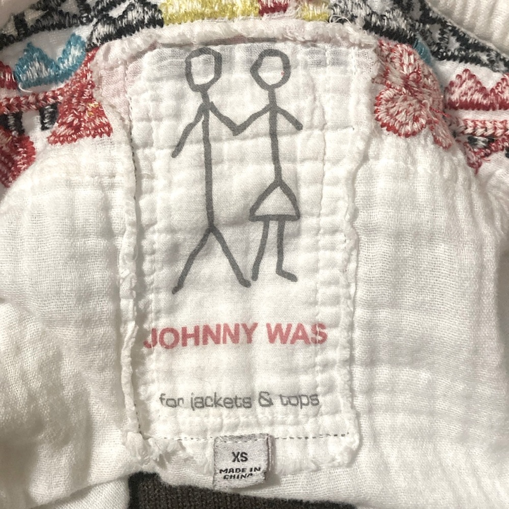 JOHNNY WAS GAUZE top w/pockets, size xtra small. Excellent condition. - Picture 7 of 7